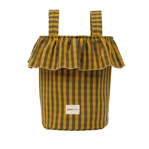 Basket Vichy - Olive + Gold