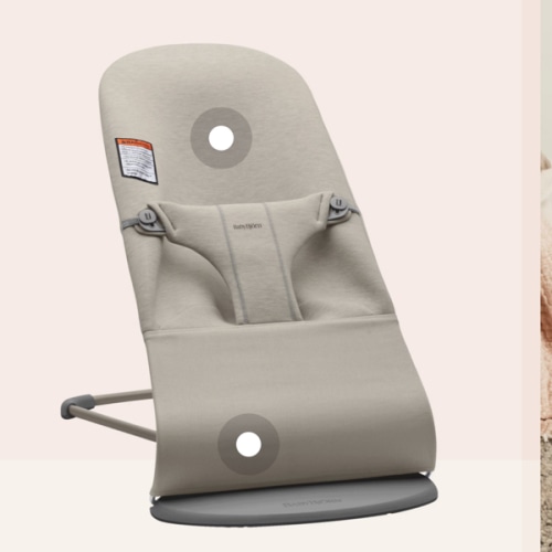 Amazon.com : BabyBjörn Bouncer Bliss, Sand Gray, Woven, Classic Quilt | 2-in-1 Adjustable Baby Bouncer Seat and Toddler Chair, Newborn to Toddler (8-29 lbs), 4 Positions, Lightweight & Portable : Baby