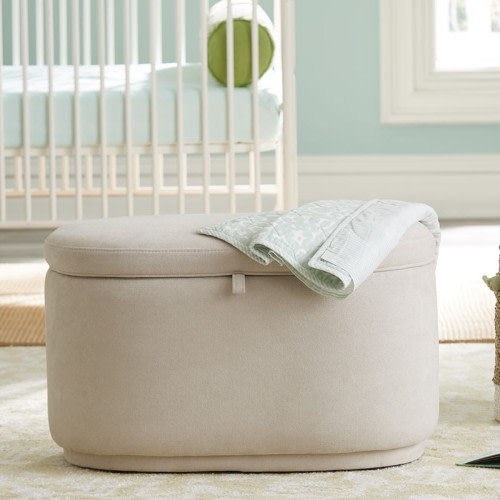 Nurture& The Storage Ottoman - Ivory