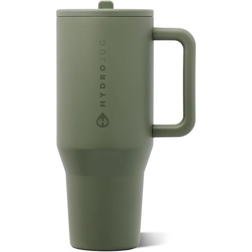HydroJug Traveler 32oz, Insulated Tumbler with Handle & Straw, Courtyard