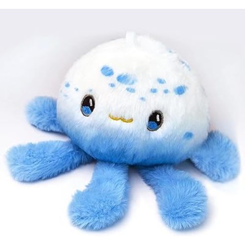Plush Toy,Blue and White Stuffed Sea Animal, Ocean Stuffed Animals Toys for Ocean Lovers, Unique Gift for Kids, Bedroom Decor, Birthday Gift.(8.66")