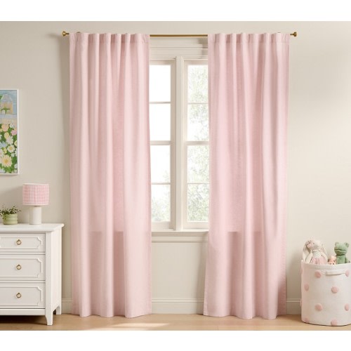 Evelyn Linen Light-Filtering Curtain