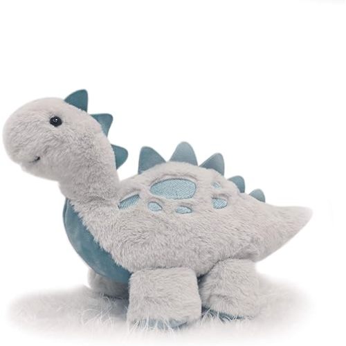 TCBunny Baby Dinosaur Bedtime Stuffed Animal Plush Toy 15", Stephan(Stegosaurus-Grey)