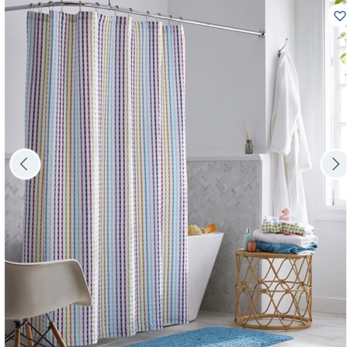 Spectrum Colorful Cotton Shower Curtain | The Company Store