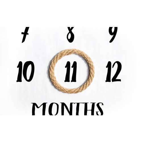 Rope Milestone Marker, Milestone Blanket Marker, Mini Wreath, Month Marker, Milestone Wreath, Baby Shower Gift, Photo Prop, Keepsake