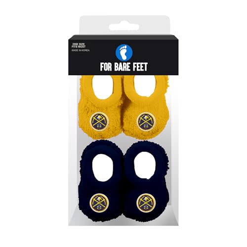 FBF - Officially Licensed NBA Infant Bootie Socks 0-12 Months - 2 Pack