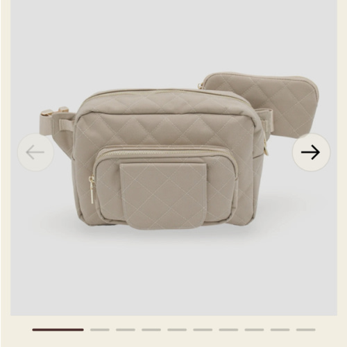 Lion & Light: Beige Small Diaper Bag