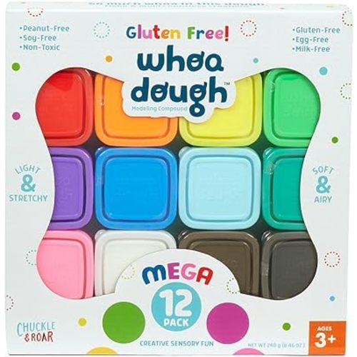Whoa Dough Air Dry Clay Mega 12 Pack by Chuckle and Roar