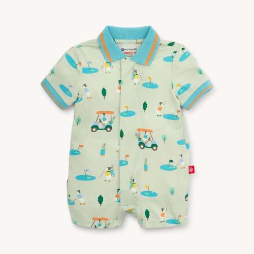 fairway fetch modal magnetic polo romper – Magnetic Me