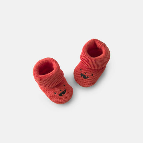 Baby Halloween Pumpkin Booties - Orange | Carter’s Oshkosh Canada