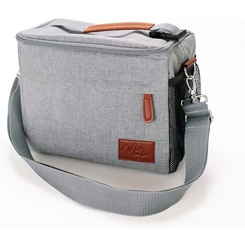 Breast Milk Cooler Travel Bag with Contoured Ice Pack, Fits 6 Pack Bottles Breastmilk, Baby Insulated Bottle Tote Bag for Nursing Mothers, Insulated Lunch Bag