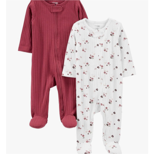 Simple Joys by Carter's Baby Boys' 2-pack 2-way Zip Textured Sleep and Play