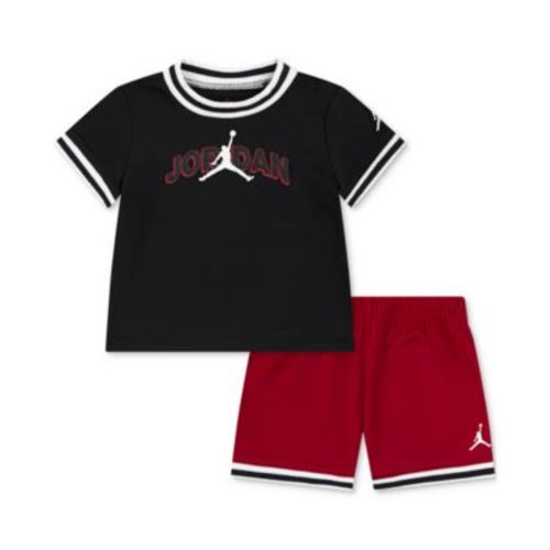 Baby Boys Matching Taping Mesh T-Shirt & Shorts, 2 Piece Set