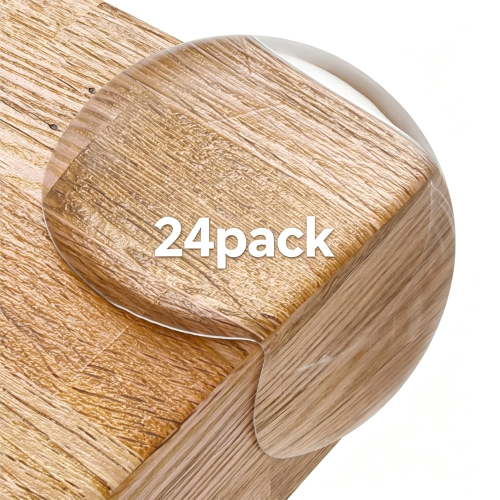YMWVH Clear Baby Corner Protectors (24 Pack) Transparent Furniture Edge Safety Bumpers Child Proofing Table Corner Guards
