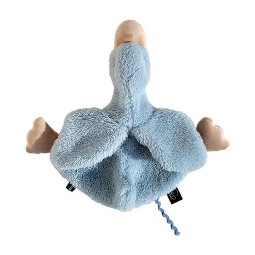 Veronea Helga The Goose, Pacifier Holder, Security Blanket Lovey, Infant Stuffed Toy, 9.8 Inches (Pack of 1) (Baby Blue)
