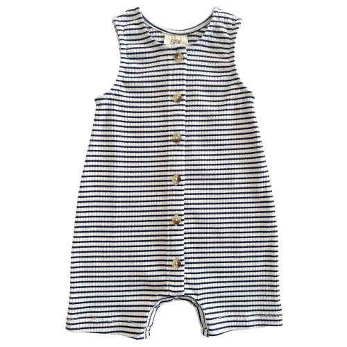 Black Stripe / Organic Ribbed Bay Shortie
