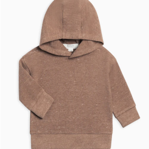 Colored Organics Cooper Waffle Knit Hooded Pullover 3-6M