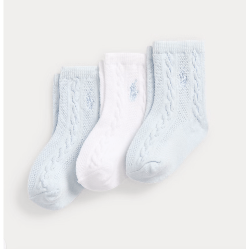 Cable-Knit Ankle Sock 3-Pack