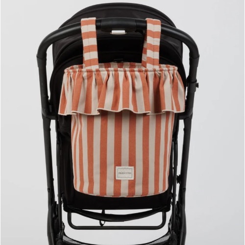 Basket Rayas - Rose + Red · Minicoton