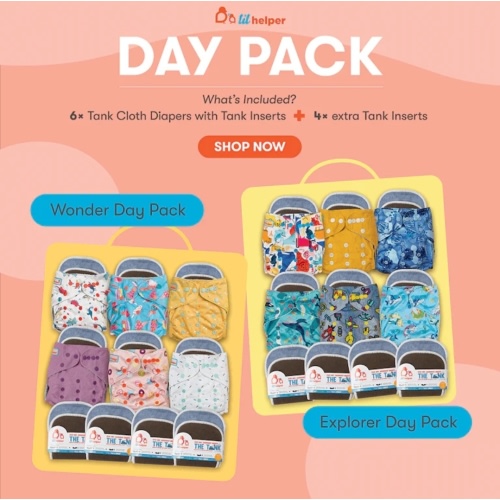 Best Cloth Diaper Day Pack | All You Need for a Day of Cloth Diapering