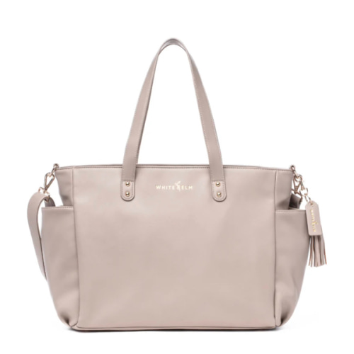 Taupe Aquila Tote Bag by White Elm