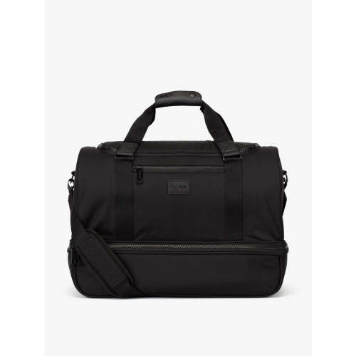 Stevyn Duffel Bag with Shoe Compartment - BLACK