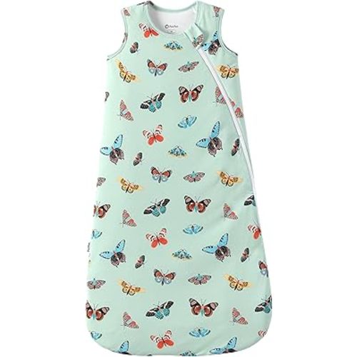 PATPAT Bamboo Viscose Baby Wearable Blanket (Sleep Sack Style), 0.5 TOG/1.0 TOG, Breathable & Soft, 2-Way Zipper, 0-24 Months