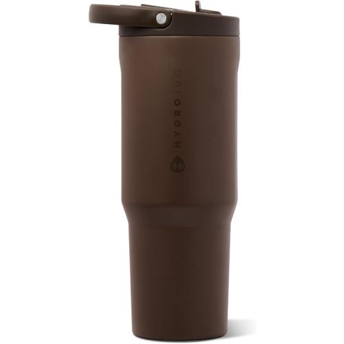 HydroJug Sport 32 oz Insulated Stainless Steel Water Bottle, Chestnut