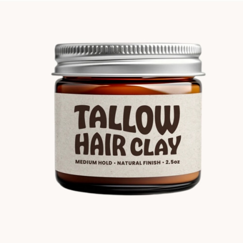 Tallow Hair Clay | All-Natural Medium Hold for a Flexible Natural Look – Earth Wave
