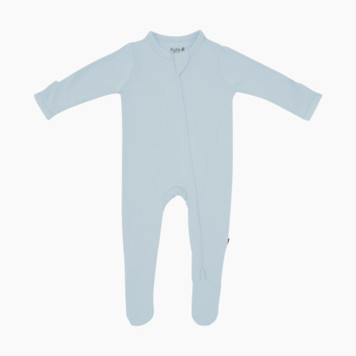 Kyte Baby Zipper Footie - Fog, 3-6 M