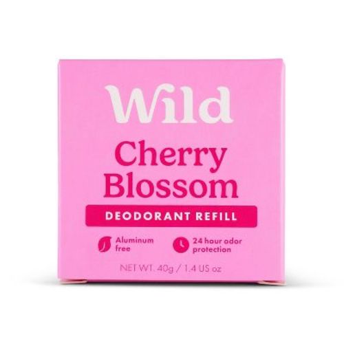 Wild Cosmetics Cream Deodorant Refill - Cherry Blossom - Aluminum-Free 1.4oz