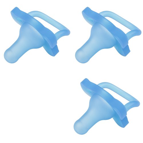 Dr. Brown's HappyPaci 100% Silicone Pacifier, 0-6m, Blue, 3 Count