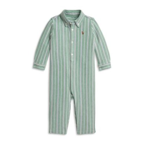 Boys' Striped Knit Oxford Coverall - Baby