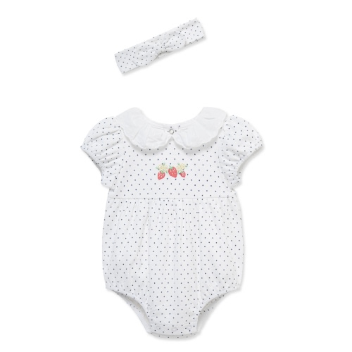 Strawberry Knit Bubble & Headband