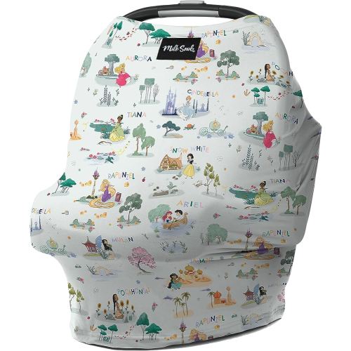 Milk Snob Original Disney Enchanted Kingdoms 5-in-1 Cover, Added Privacy for Breastfeeding, Baby Car Seat, Carrier, Stroller, High Chair, Shopping Cart, Lounger Canopy, Newborn Essentials, Nursing Top