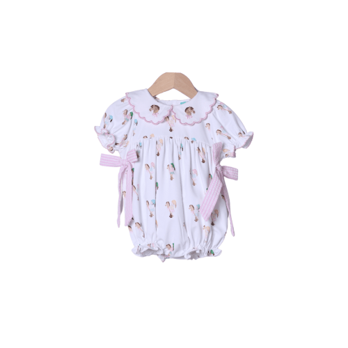 TSF x Shelby Back Stick Horse Pink Seersucker Bubble