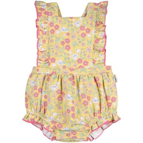 Gerber baby-girls Sleeveless Ruffle Romper