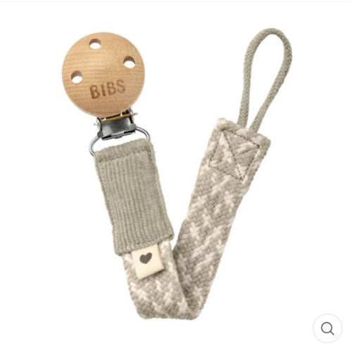 BIBS Paci Braid (Sand/Ivory)
