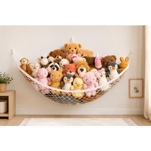 Stuffed Animal Storage Hammock Toy Net Nursery Organizer Kids Room Decor