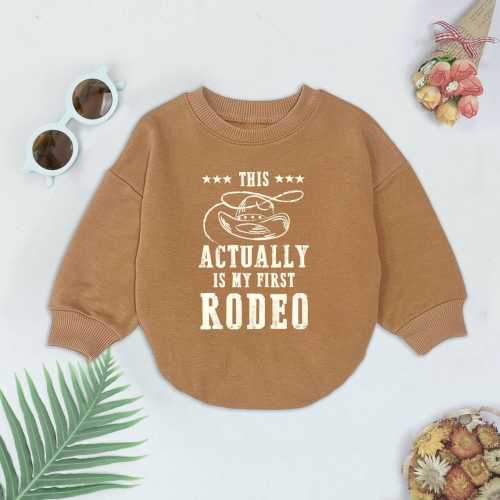 This Actually Is My First Rodeo Baby Clothes, Cowboy Rodeo Baby Bodysuit, Western Cowboy Baby Outfit, Baby Bubble Romper, Newborn Clothes