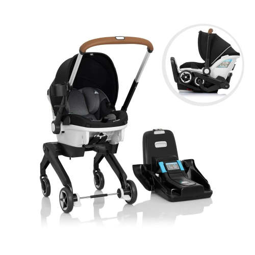Evenflo Gold Shyft DualRide Infant Car Seat and Stroller with Storage Bag & Canopy - Moonstone Gray
