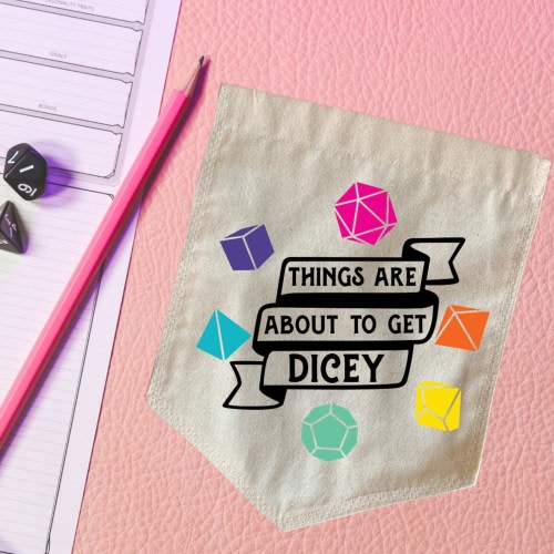 Dicey Dungeons and Dragons Decor: Cotton Wall Hanging Banner