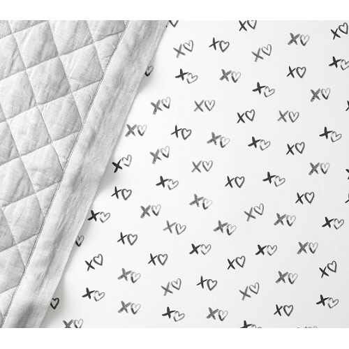 Organic Xo Fitted Crib Sheet