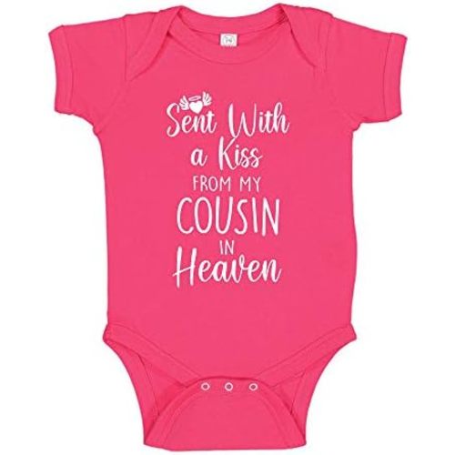 Sent with A Kiss from My Cousin in Heaven Baby Bodysuit Infant One Piece