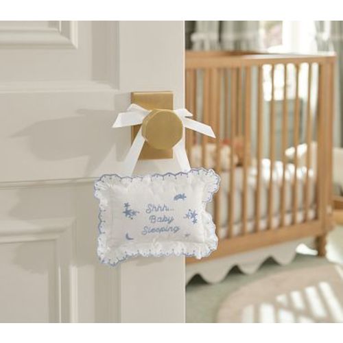 Baby Sleeping Door Pillow, Blue