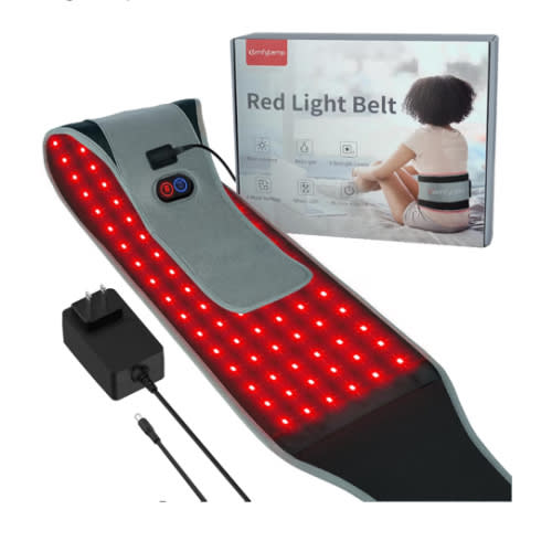 Comfytemp Red Light Therapy Belt with 126 LEDs, FSA Eligible HSA Red Light Therapy for Body, 660nm & 850nm, 22W Light Wrap with Timer for Back Waist Belly Joint Muscle(Corded)
