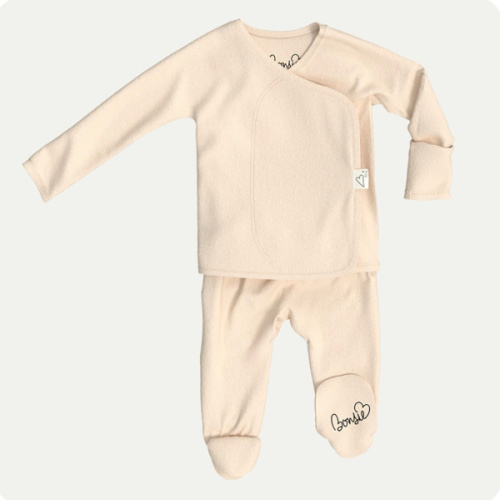 Footie - Oat – Bonsie Skin to Skin Babywear