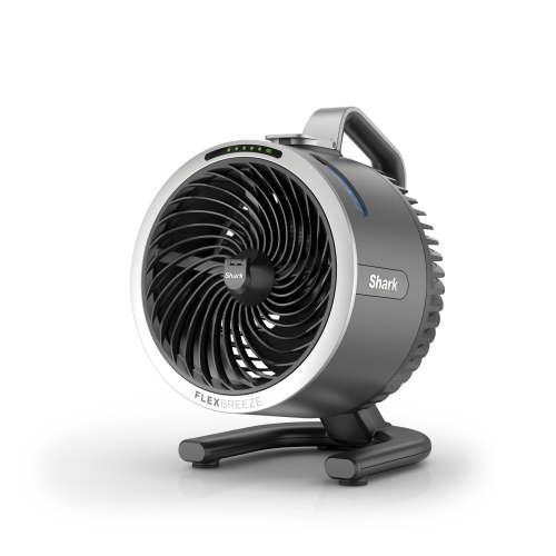Shark FlexBreeze HydroGo Misting Fan, Corded & Cordless, Evaporative Cooling, 5 Speeds, FA052 Grey