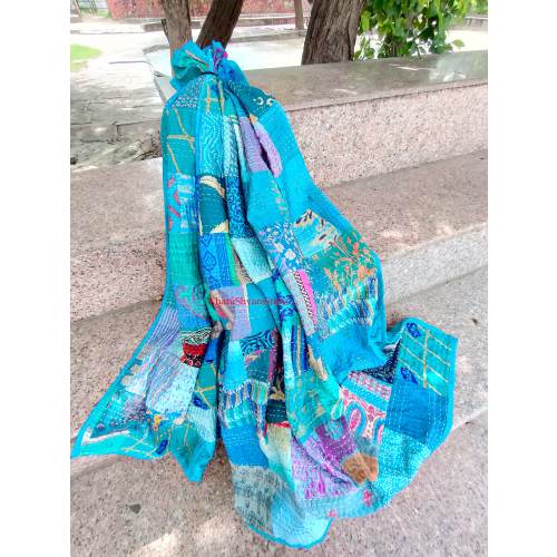 5 Indian handmade patchwork kantha quilt hippie bedding bedspread boho bohemian vintage kantha blanket gudari king/twin size bed cover
