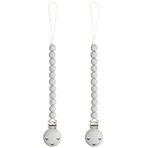 Pacifier Clip for Boys and Girls by Comfy Cubs, Color: Grey